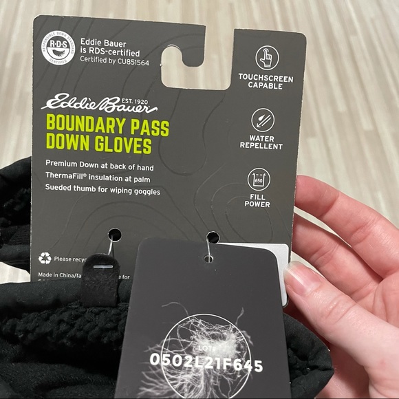 Eddie Bauer boundary pass down gloves - Picture 4 of 8
